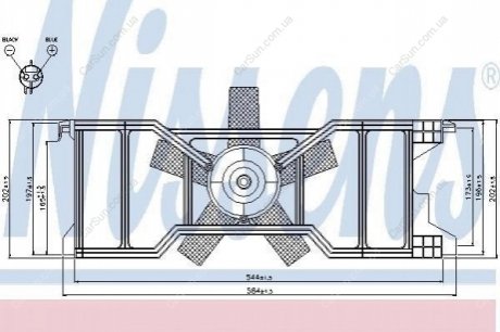Вентилятор с корпусом/кронштейном Polcar 321223W1