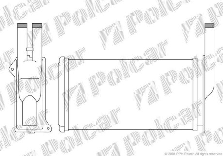 Радиатор печки Ford Scorpio I,II, Sierra 82- Polcar 3214N81