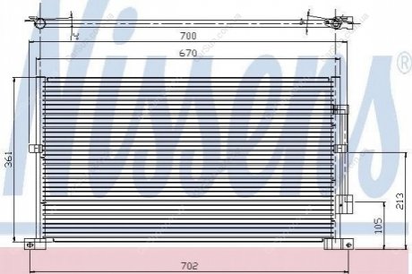 Радиатор кондиционера Polcar 3218K8C1S