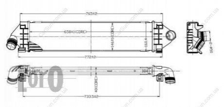Радіатор повітря (Інтеркулер) Polcar 3219J8-2 (фото 1)