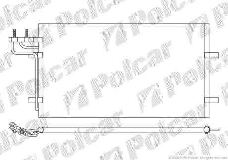 Радиатор кондиционера Polcar 3235K8C1S