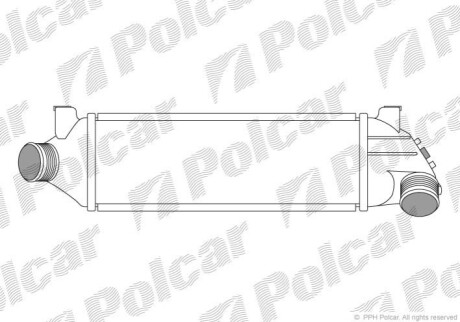 Радиатор воздуха (Интеркулер) Polcar 3247J8-2