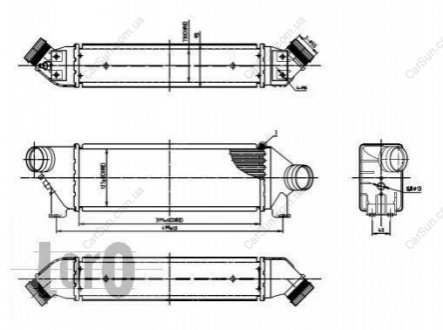Радіатор повітря (Інтеркулер) Polcar 3247J8-3 (фото 1)
