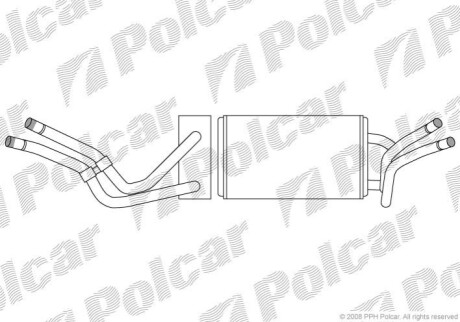 Радиатор обогрева Polcar 3247N8-2