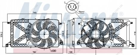 Вентилятор с корпусом/кронштейном Polcar 324823W1 (фото 1)