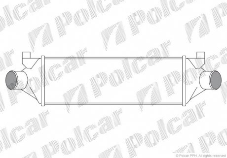 Радиатор воздуха (Интеркулер) Polcar 3248J8-2 (фото 1)