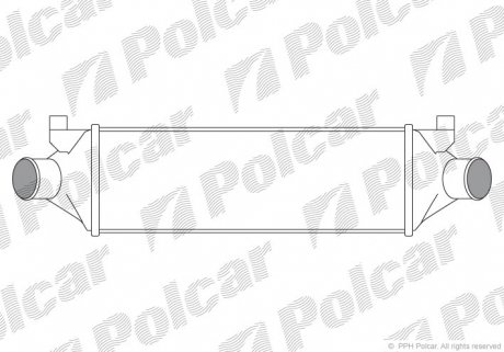 Радиатор воздуха (Интеркулер) Polcar 3248J82X (фото 1)