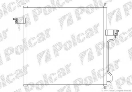 Радиатор кондиционера Polcar 3271K8C1