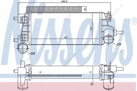 Радиатор воздуха (Интеркулер) Polcar 32C1J8-4