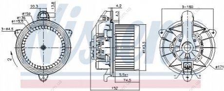 Вентилятор кабіни Polcar 32L1NU-1