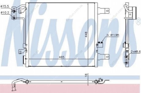 Радиатор кондиционера Polcar 3401K8C2