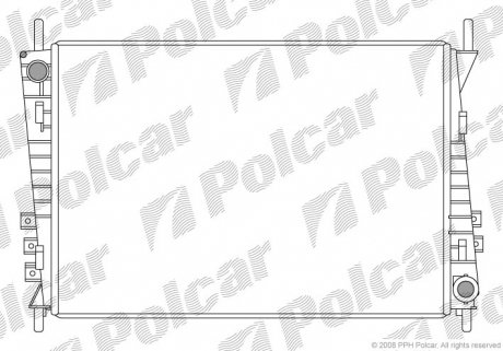 Радиатор охлаждения Polcar 3710081X (фото 1)