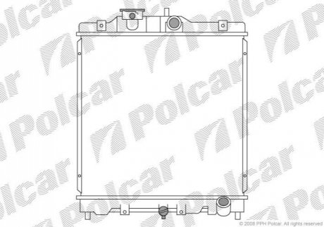 Радіатор охолодження Polcar 3807081K (фото 1)