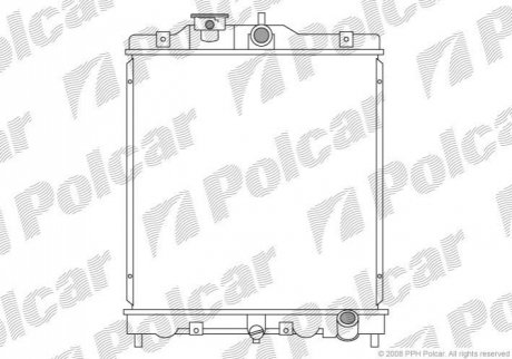 Радиатор охлаждения Polcar 380708-2