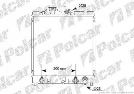 Радіатор охолодження Polcar 3807085 (фото 1)