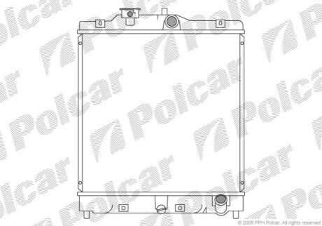 Радиатор охлаждения Polcar 380708-6