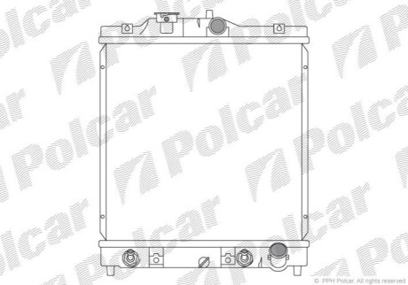 Радиатор охлаждения Polcar 380708-7