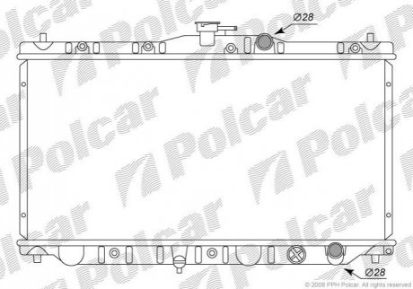 Радіатор охолодження Polcar 3816082 (фото 1)