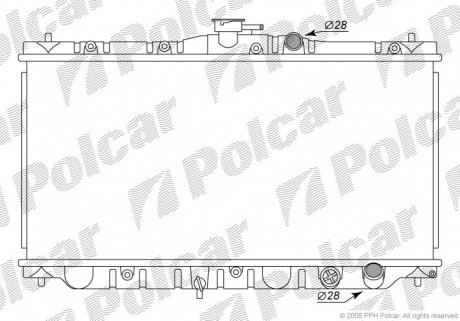 Радіатор охолодження Polcar 381608-4 (фото 1)