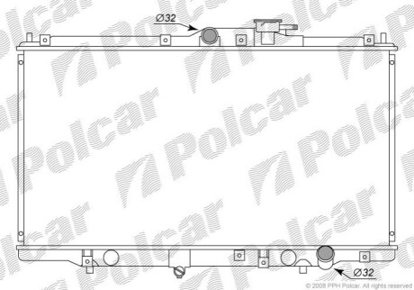 Радіатор охолодження Polcar 3818081