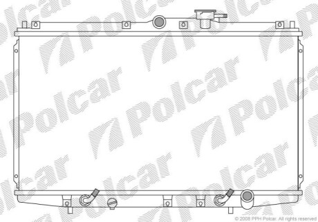 Радиатор охлаждения Polcar 3818084