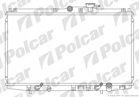 Радиатор охлаждения Polcar 3818084
