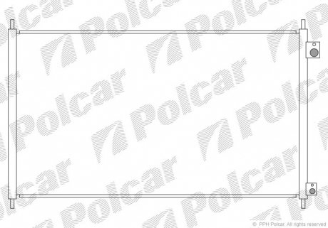 Радиатор кондиционера Polcar 3818K85K (фото 1)