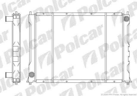 Радіатор охолодження Polcar 3819083