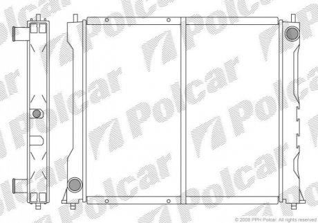Радіатор охолодження Polcar 3819086