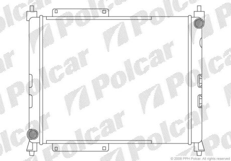 Радіатор охолодження Polcar 381908A6