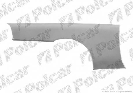 Крило заднє правий Polcar 382084 (фото 1)