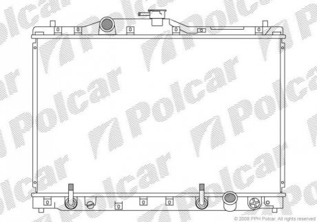 Радиатор охлаждения Polcar 382208-2 (фото 1)