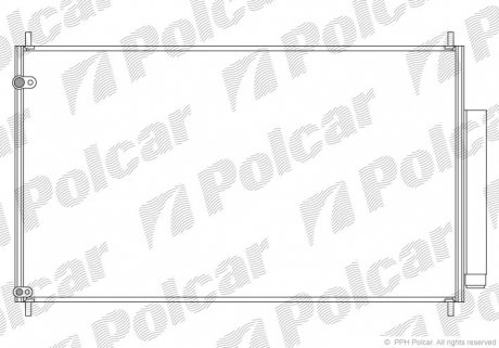 Радиатор кондиционера Polcar 3822K81K (фото 1)