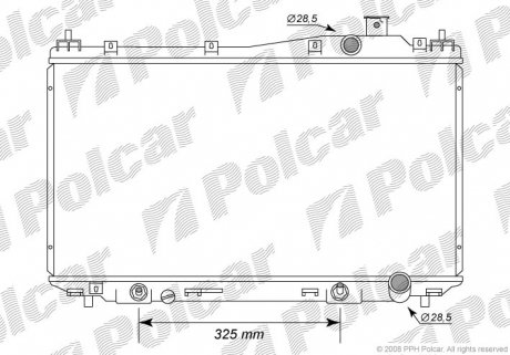 Радиатор охлаждения Polcar 3825082