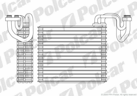 Испаритель кондиционера Polcar 3825P8-1