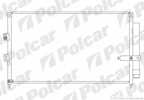 Радиатор кондиционера Polcar 3828K81K