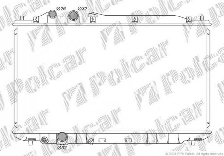 Радиатор охлаждения Polcar 3829082K