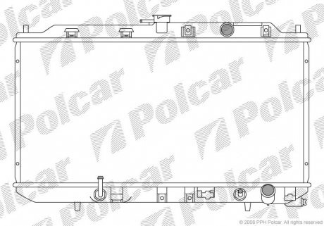 Радиатор охлаждения Polcar 3851083