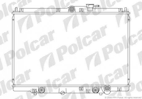 Радіатор охолодження Polcar 3860081