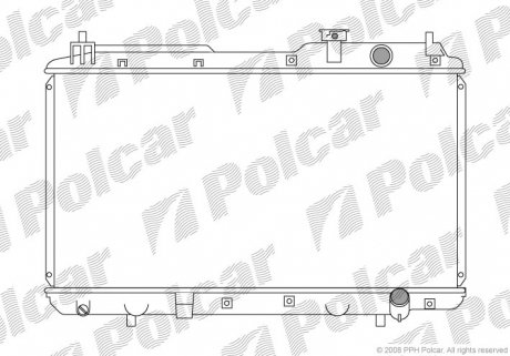 Радиатор охлаждения Polcar 3875082