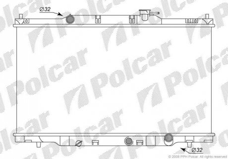 Радиатор охлаждения Polcar 3876081K