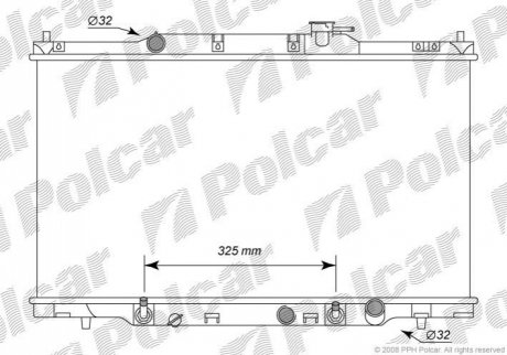 Радіатор охолодження Polcar 3876082K (фото 1)
