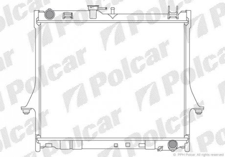 Радіатор охолодження Polcar 3940081K