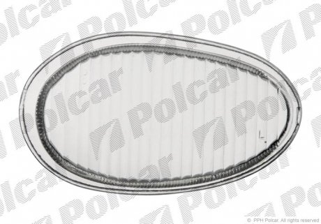 Скло фари противотуманної Polcar 400630-5