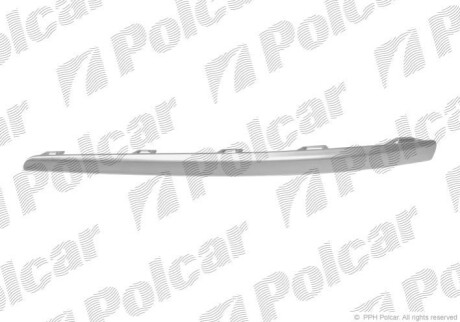 Молдинг бампера правий Polcar 401507-8