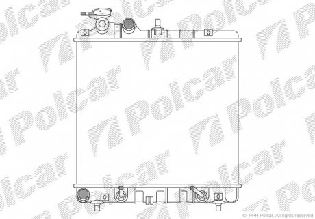 Радиатор охлаждения Polcar 404008-1 (фото 1)