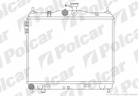 Радіатор охолодження Polcar 4042081