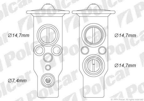 Стопорний клапан Polcar 4042KZ-1