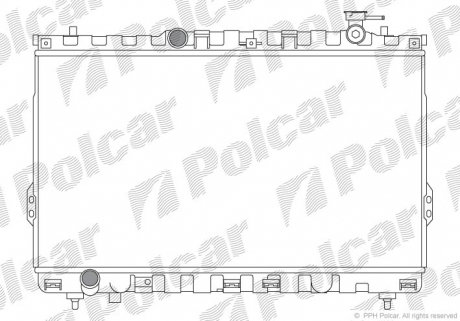 Радіатор охолодження Polcar 405008-1