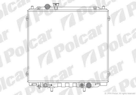 Радіатор двигуна Polcar 4065084X